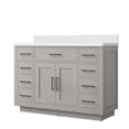 thumbnail image 1 of Abbey 48 in W x 22 in D White Oak Single Vanity and Cultured Marble Top, 1 of 6