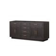 thumbnail image 1 of Abbey 72 in W x 22 in D Brown Oak Double Bath Vanity, 1 of 6