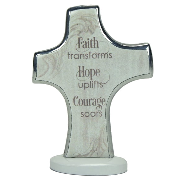 Abbey & CA Gift Faith Transforms Small Artmetal Standing Cross