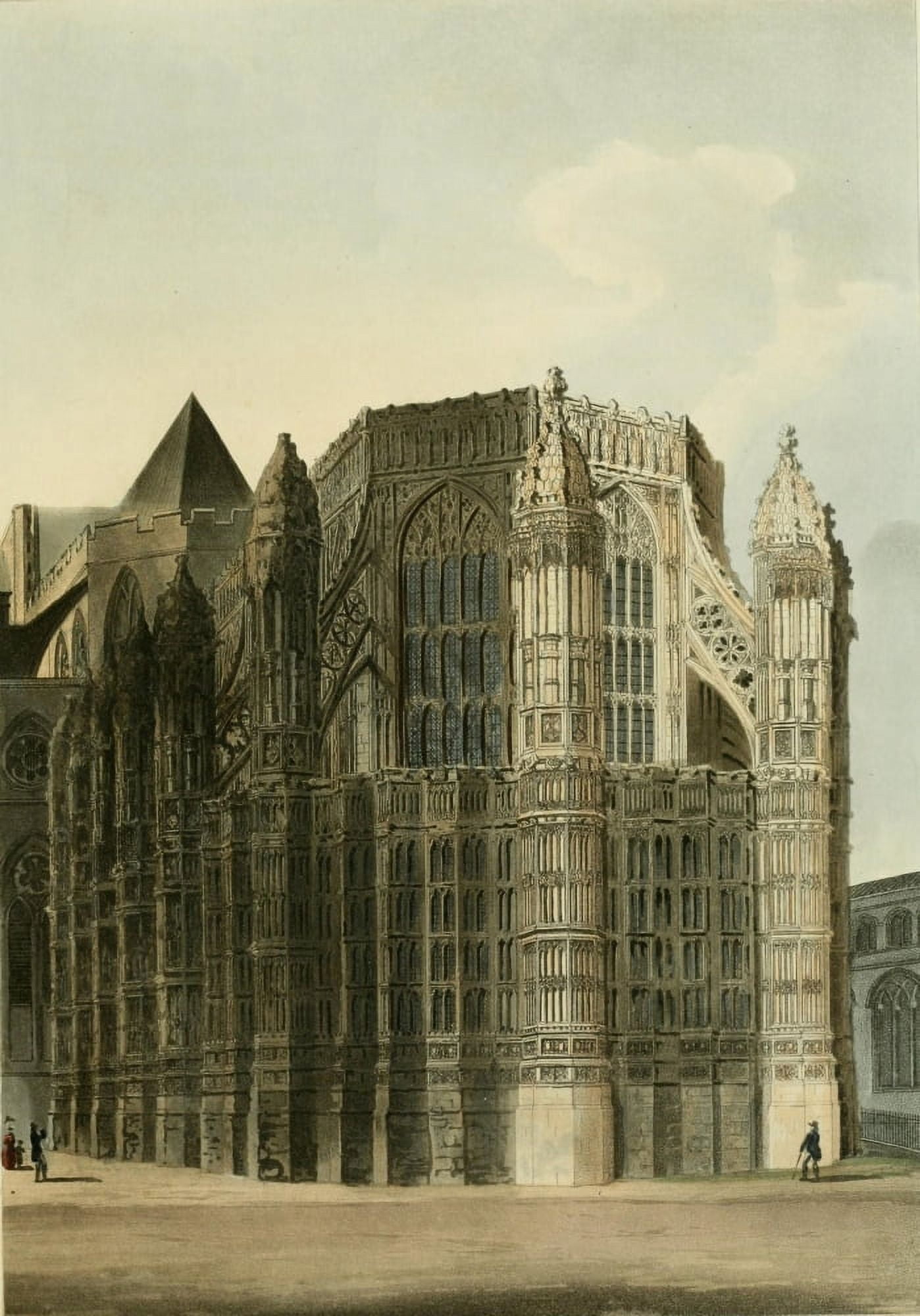 Abbey Church of St Peters Westminster Henry VII Chapel Canvas Art - A Pugin (18 x 24)
