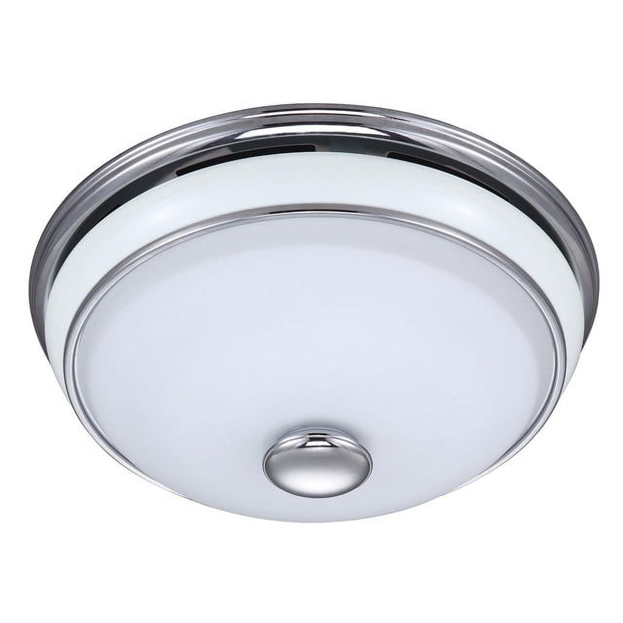Abbey Decorative Bathroom Ventilation Exhaust Fan with Lighting Chrome Porcelain