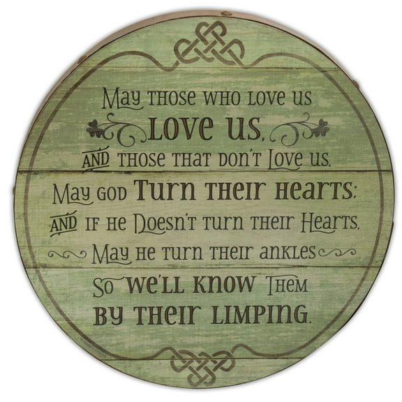 Abbey Gift Irish Blessing Barrel Plaque