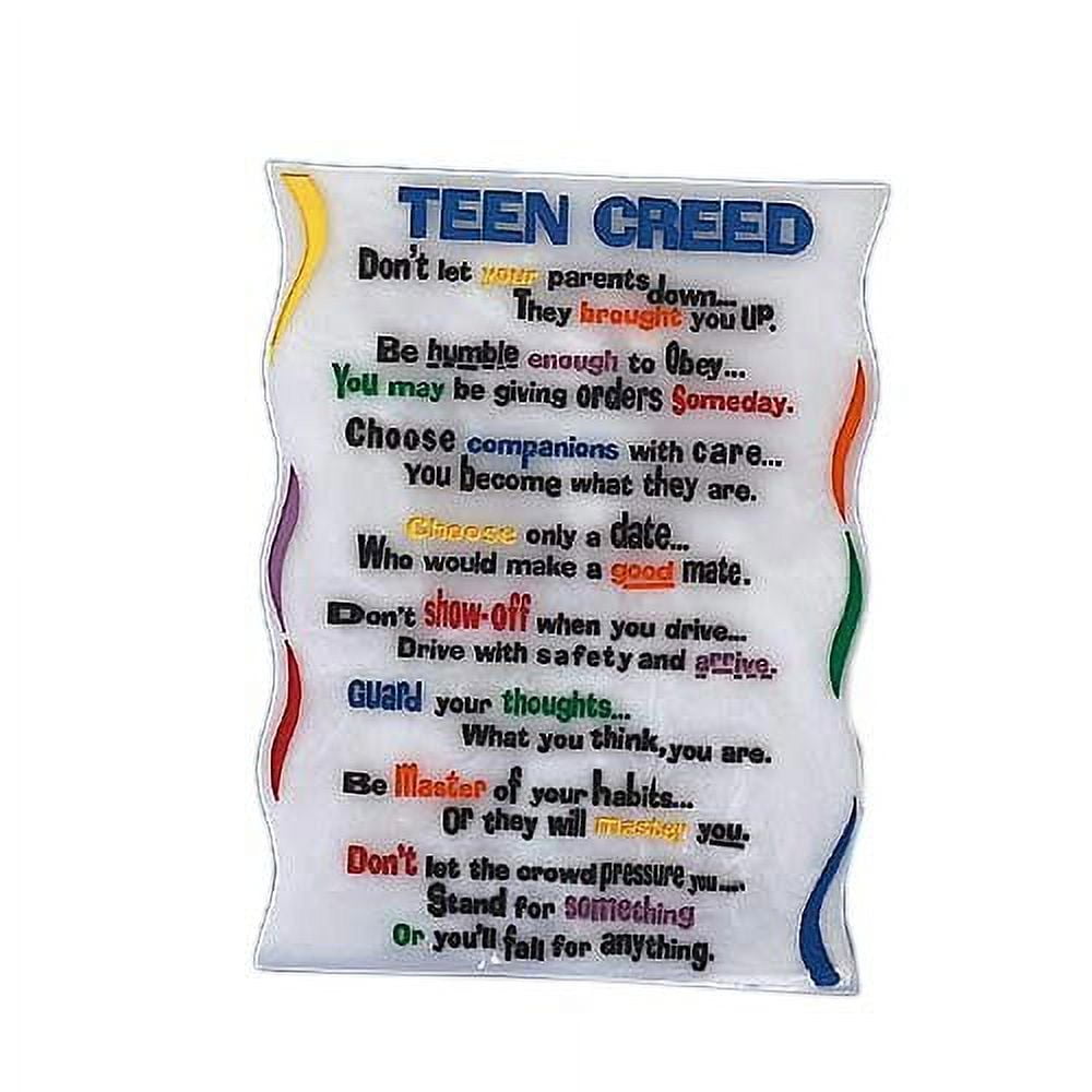 Abbey Gift Teen Creed Marble Plaque 36098