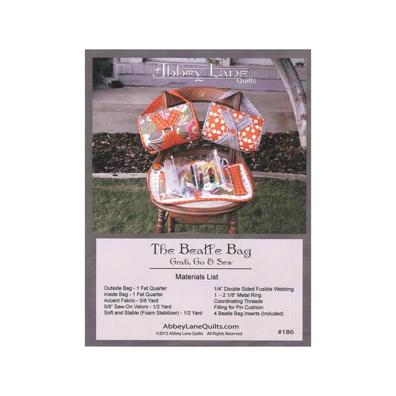 Abbey Lane Quilts The Beatle Bag With Inserts Ptrn
