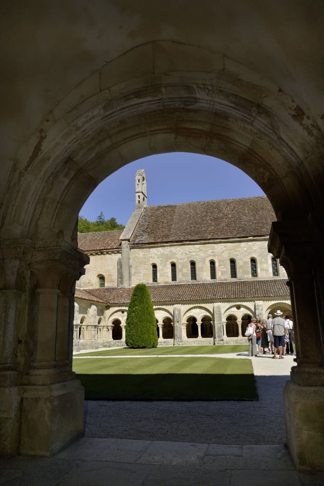 Abbey Of Fontenay Canvas Art - (18 x 24)
