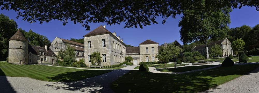 Abbey Of Fontenay Canvas Art - (24 x 18)