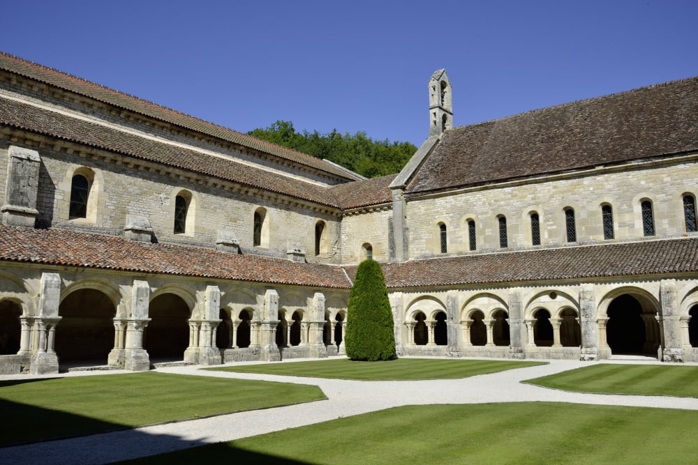 Abbey Of Fontenay Canvas Art - (24 x 18)