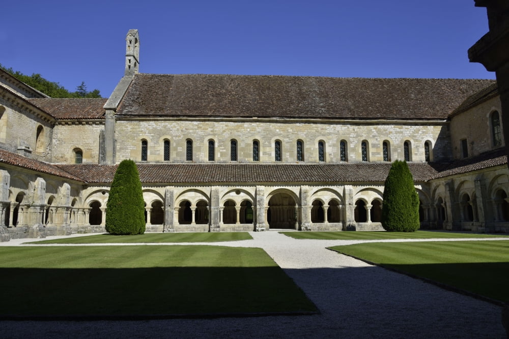 Abbey Of Fontenay Canvas Art - (24 x 18)