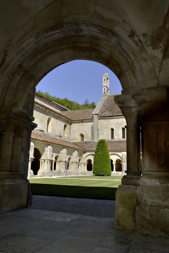 Abbey Of Fontenay Canvas Art - (24 x 36)