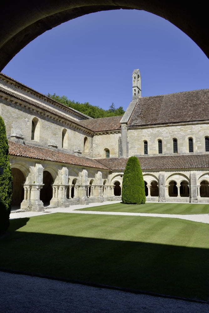 Abbey Of Fontenay Canvas Art - (24 x 36)