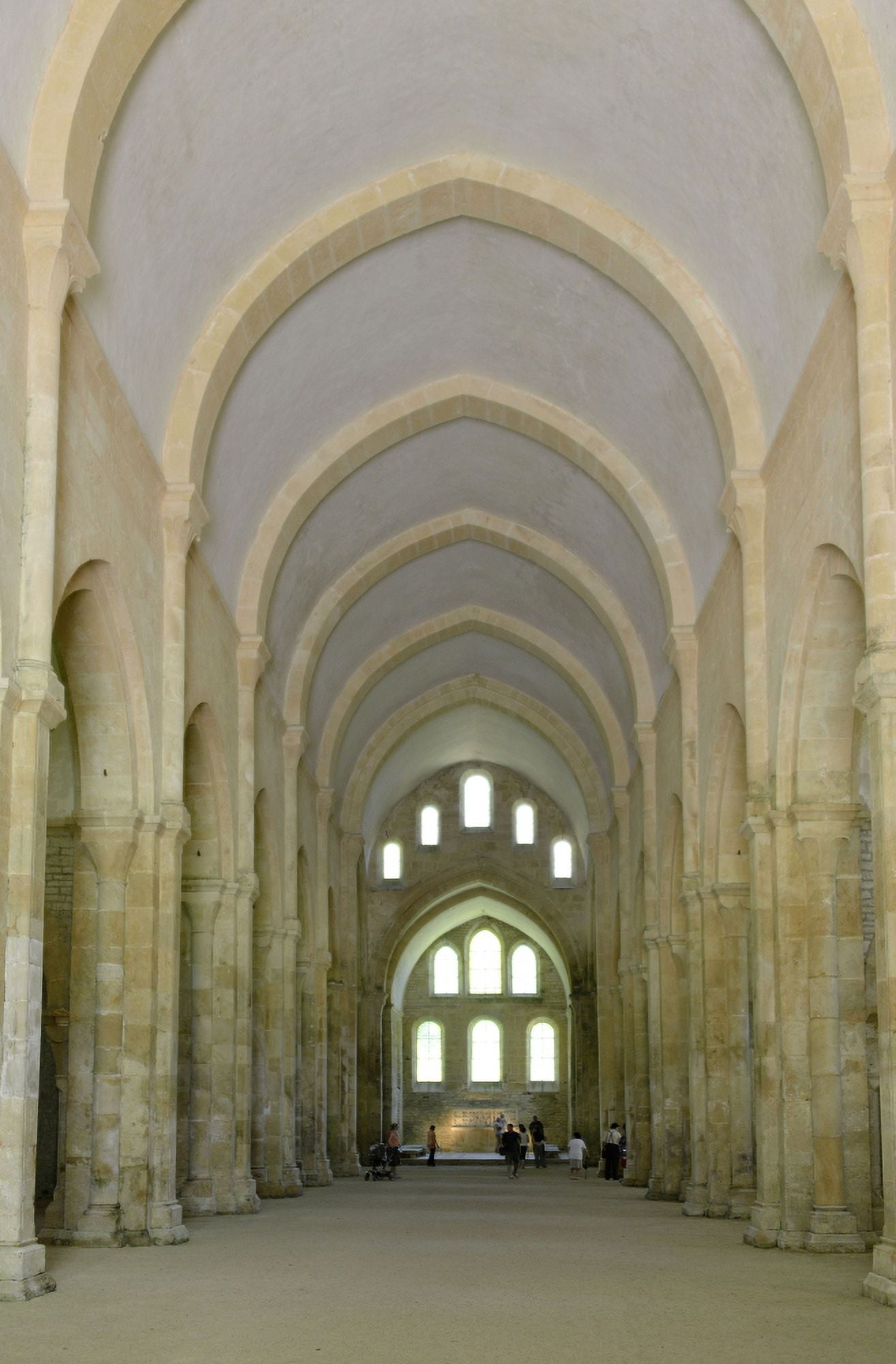 Abbey Of Fontenay Canvas Art - (24 x 36)