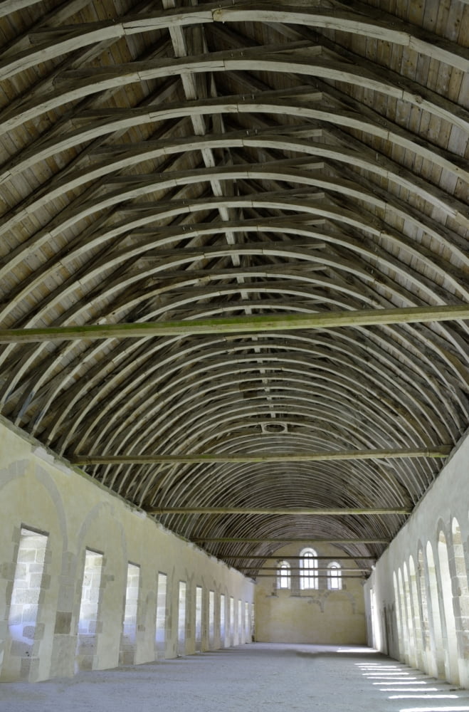 Abbey Of Fontenay Canvas Art - (24 x 36)