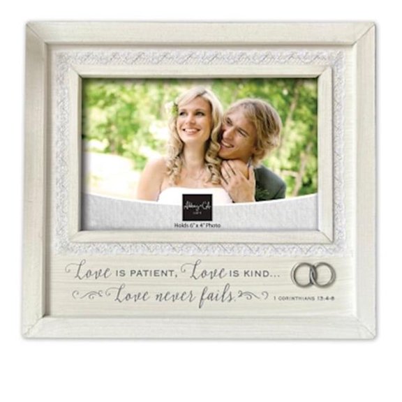 Abbey Plus CA Gift 402616 Wedding-Love is Patient Frame - Holds 4 x 6 in.