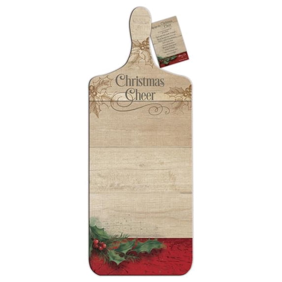 Abbey Plus CA Gift 639892 Charcuterie Board - Christmas Cheer - 7 x 18 in.