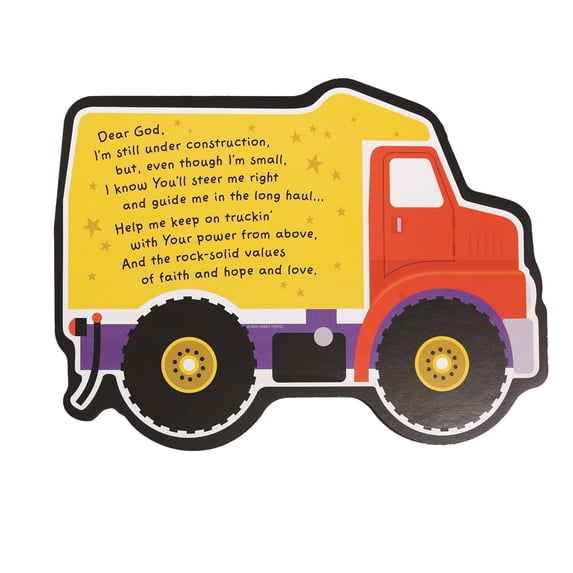 Abbey Press Truck Shaped Plaque, 12.13 x 9.13"