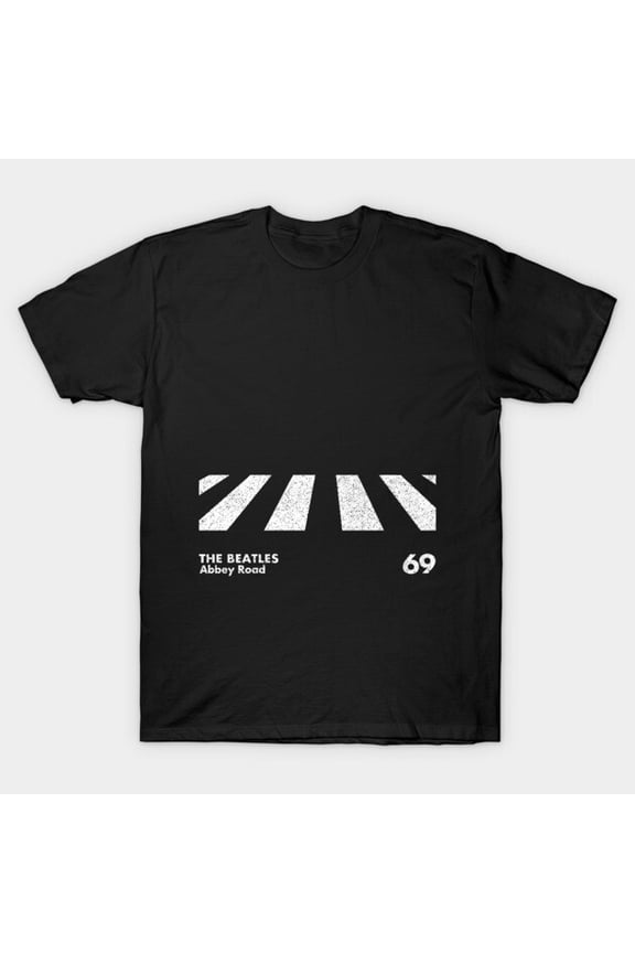 Abbey Road Minimalist Tribute Retro Vintage 60s Rock Music Fan Art Graphic G1243 T-Shirt, for men and women, Up to Size 5XL