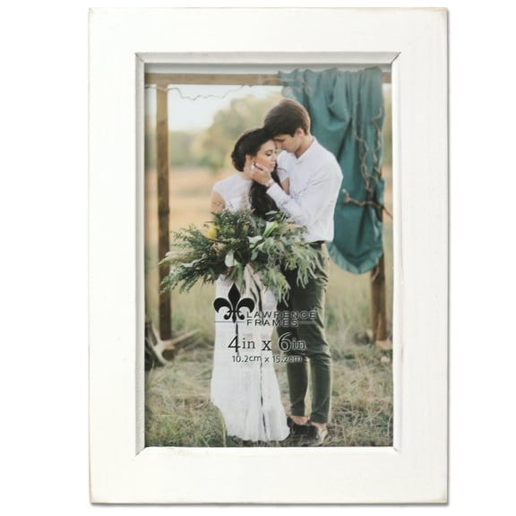 Abbey White 4x6 Picture Frame