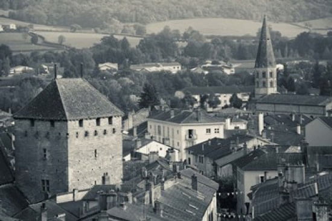 Abbey in a town Cluny Abbey Maconnais Saone-et-Loire Burgundy France Canvas Art - Panoramic Images (36 x 24)