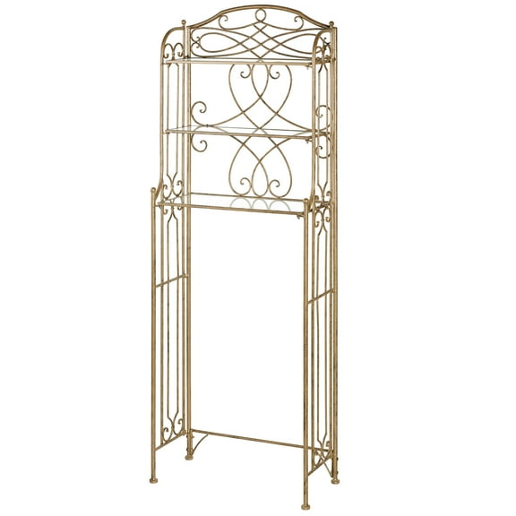 Abbianna Bathroom Space Saver Antique Gold Antique Gold