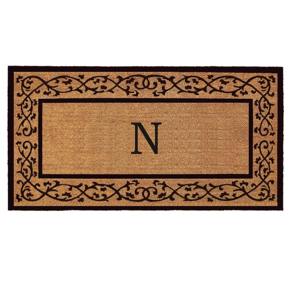 Abbington Monogram Doormat 30" x 48" (Letter N)