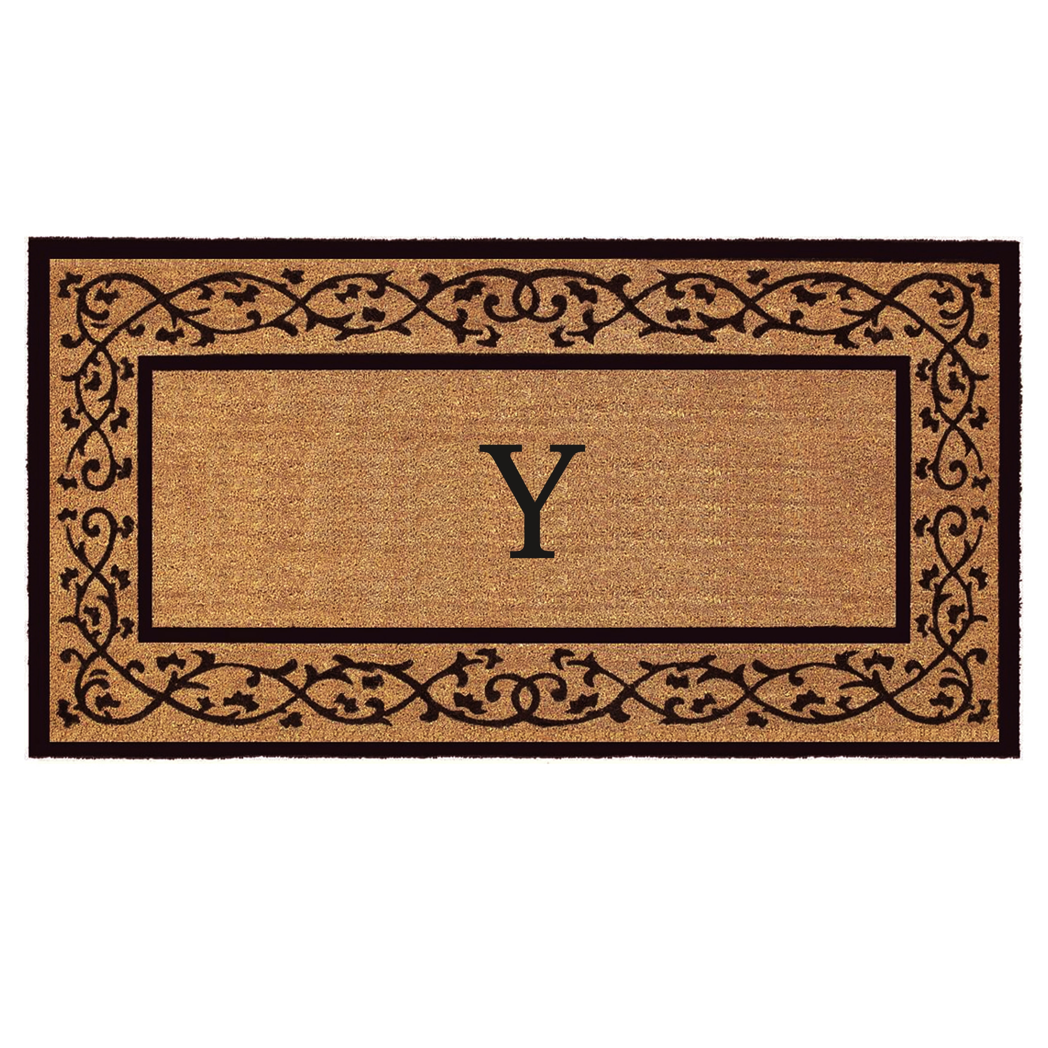 Abbington Monogram Doormat 30" x 48" (Letter Y)