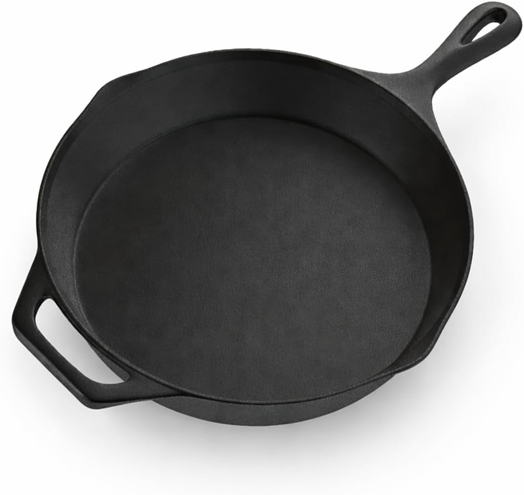 Abble 12" Pre-Seasoned Cast Iron Skillet with Handle
