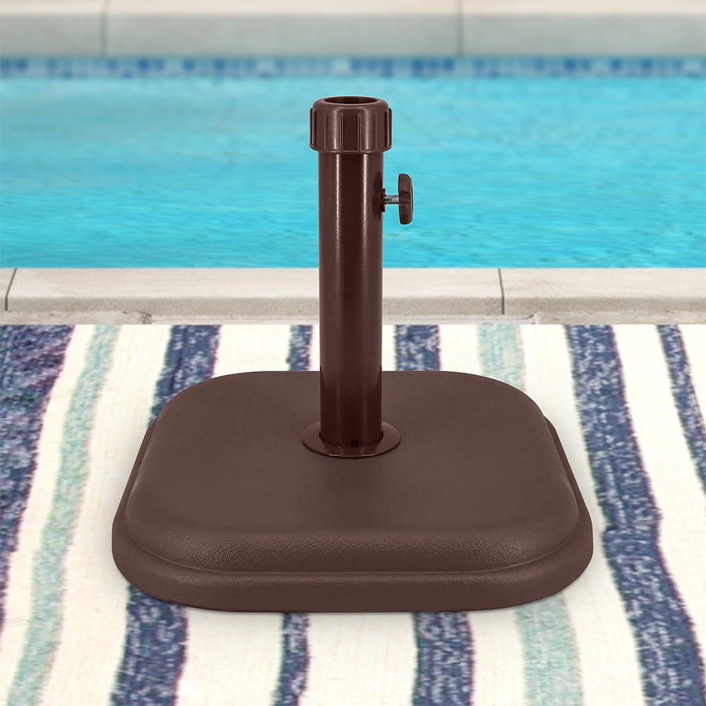 Abble 24 lbs Umbrella Base Designed to be used with a Patio Table Brown -  Walmart.com
