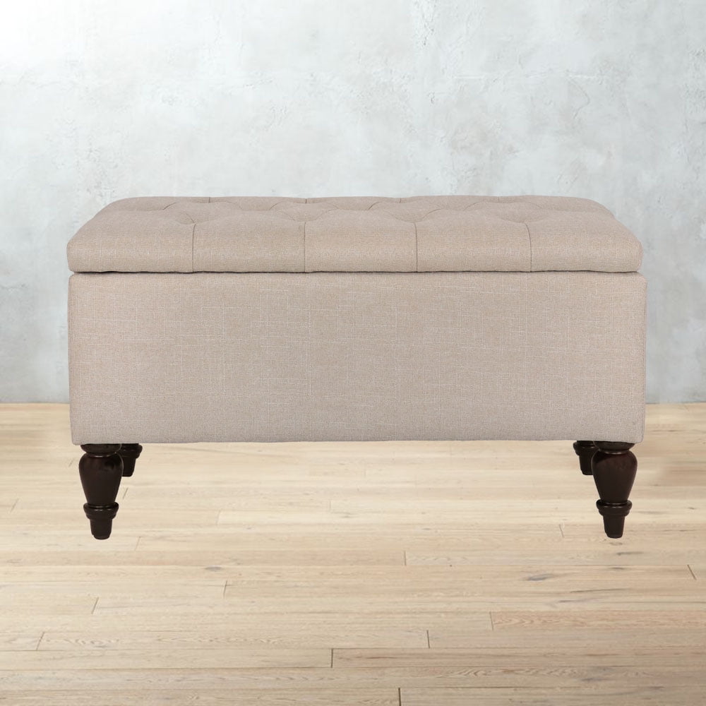 Abble 29 Inch Upholstered Storage Bench