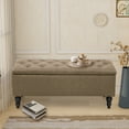 thumbnail image 1 of Abble 38" Fabric Upholstered Tufted Storage Bench, 1 of 6