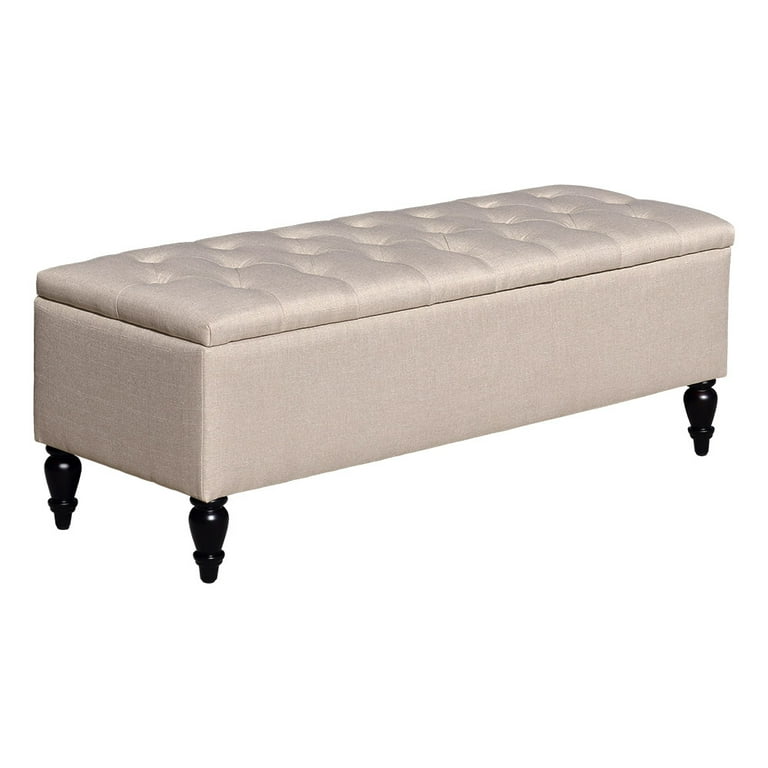 Upholstered storage cheap bench walmart