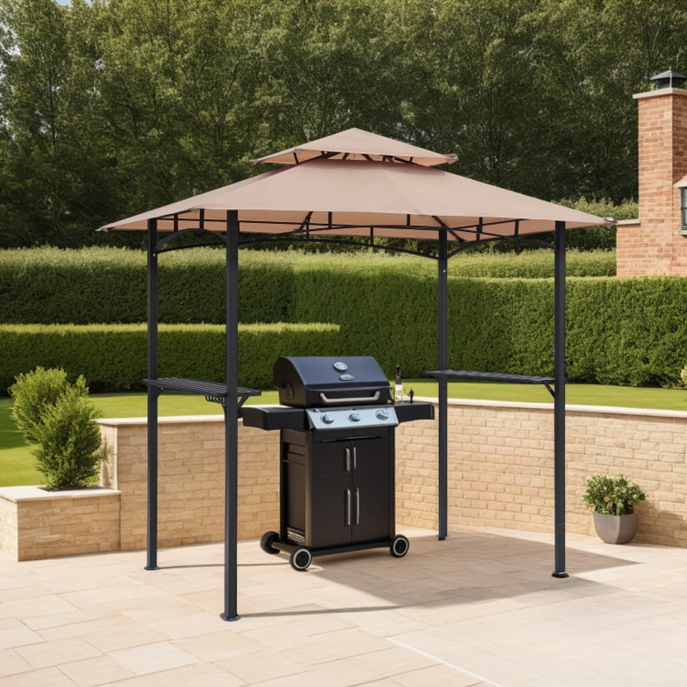 Abble 5' x 8' Outdoor Barbecue Grill Gazebo, Patio BBQ Pagoda