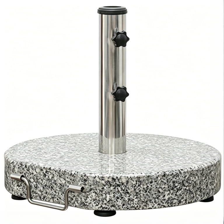 granite patio umbrella stand 42LBS Round Base Whether youre enjoying a family meal or lounging in the shade Abble 66lbs Heavy Duty Round