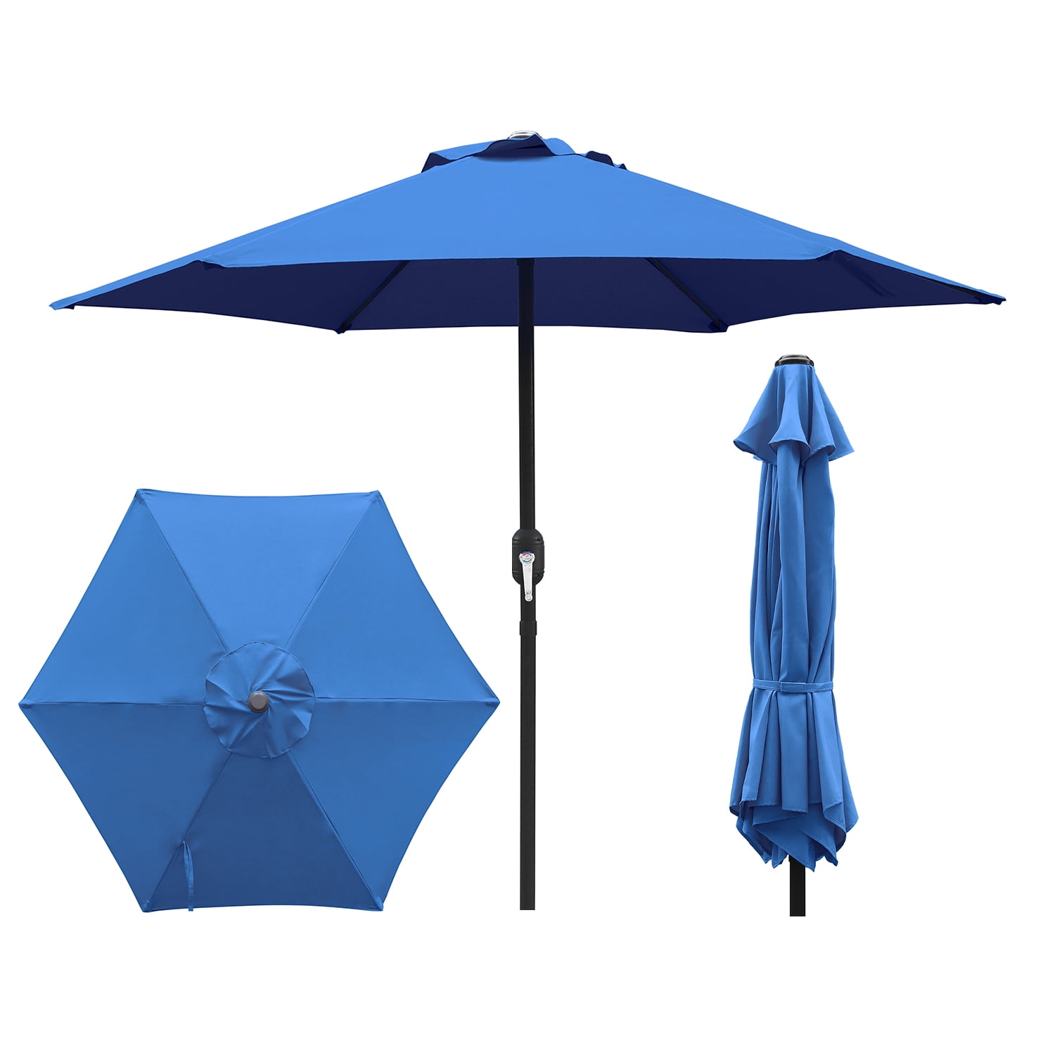 7.5 ft patio umbrellas Venice 7.5' Square Crank Umbrella White/Black ensuring you and your guests remain comfortable during outdoor gatherings Abble 7.5ft Patio Umbrella with