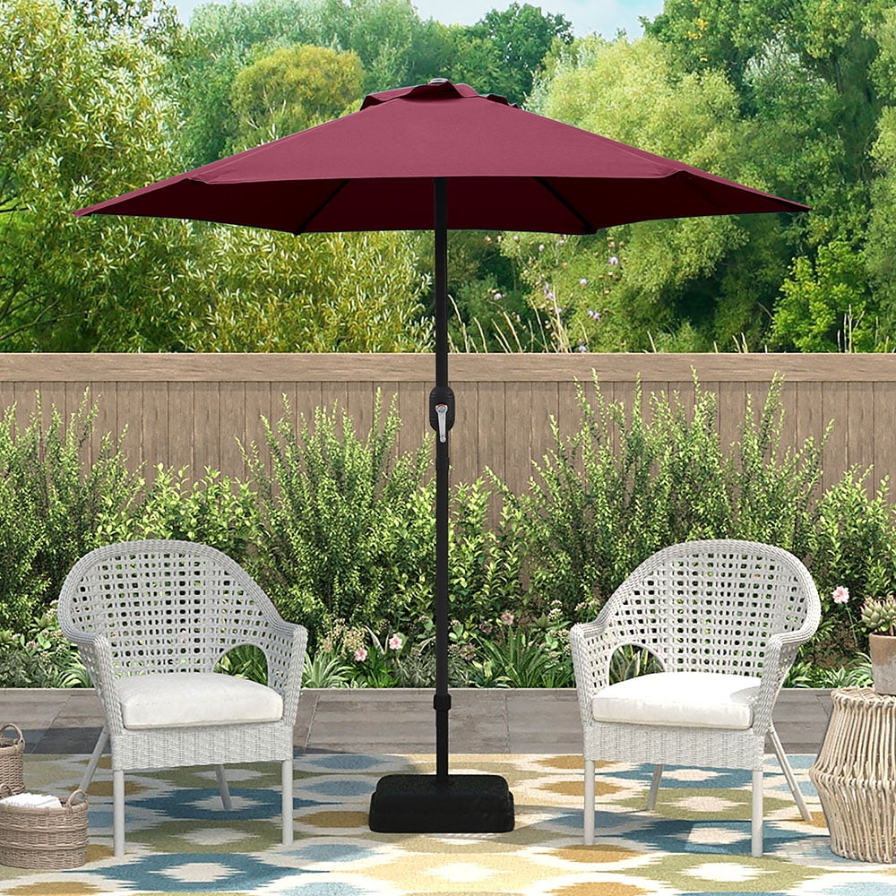 Abble 7.5ft Patio Umbrella with Crank Handle Outdoor Market Abble 7.5ft Patio Umbrella with Crank Handle Outdoor Market