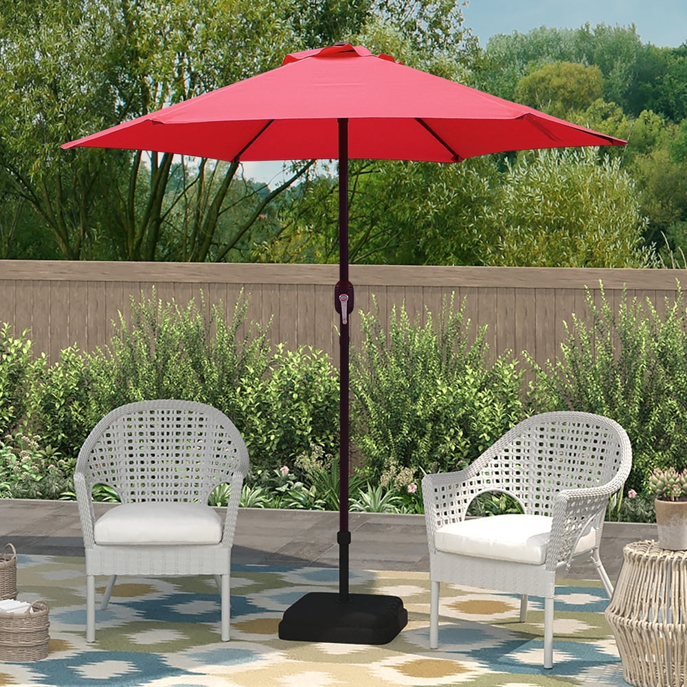 Abble 7.5ft Patio Umbrella with Crank Handle Outdoor Market Abble 7.5ft Patio Umbrella with Crank Handle Outdoor Market