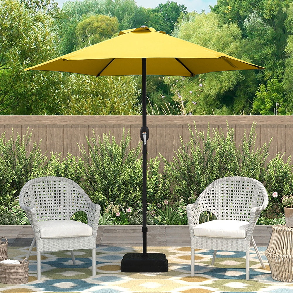 Abble 7.5ft Patio Umbrella with Crank Handle Outdoor Market Abble 7.5ft Patio Umbrella with Crank Handle Outdoor Market