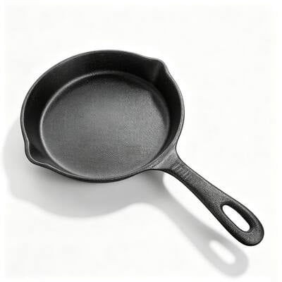 Abble 8" Pre-Seasoned Cast Iron Skillet with Handle
