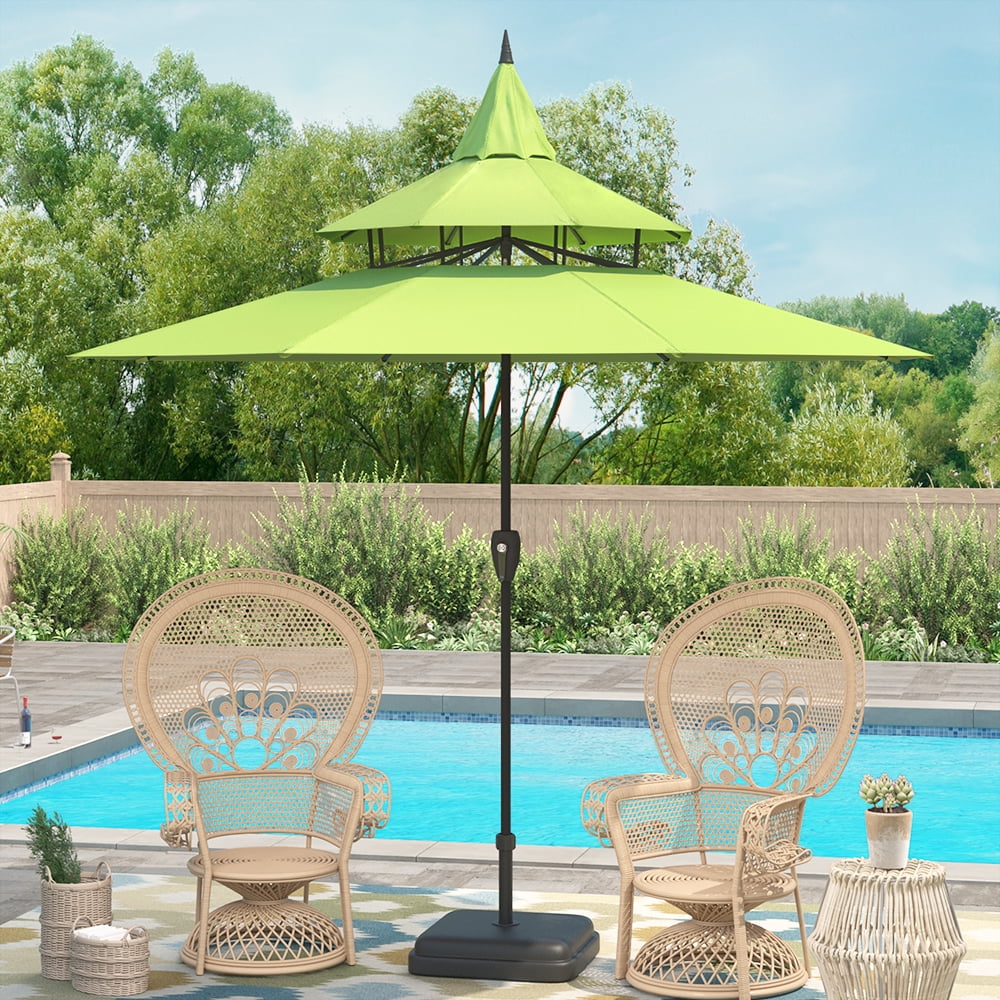9 ft steel crank pagoda market patio umbrella 9ft with and Frame Choose Maypex Maypex 9 Ft. Steel Crank