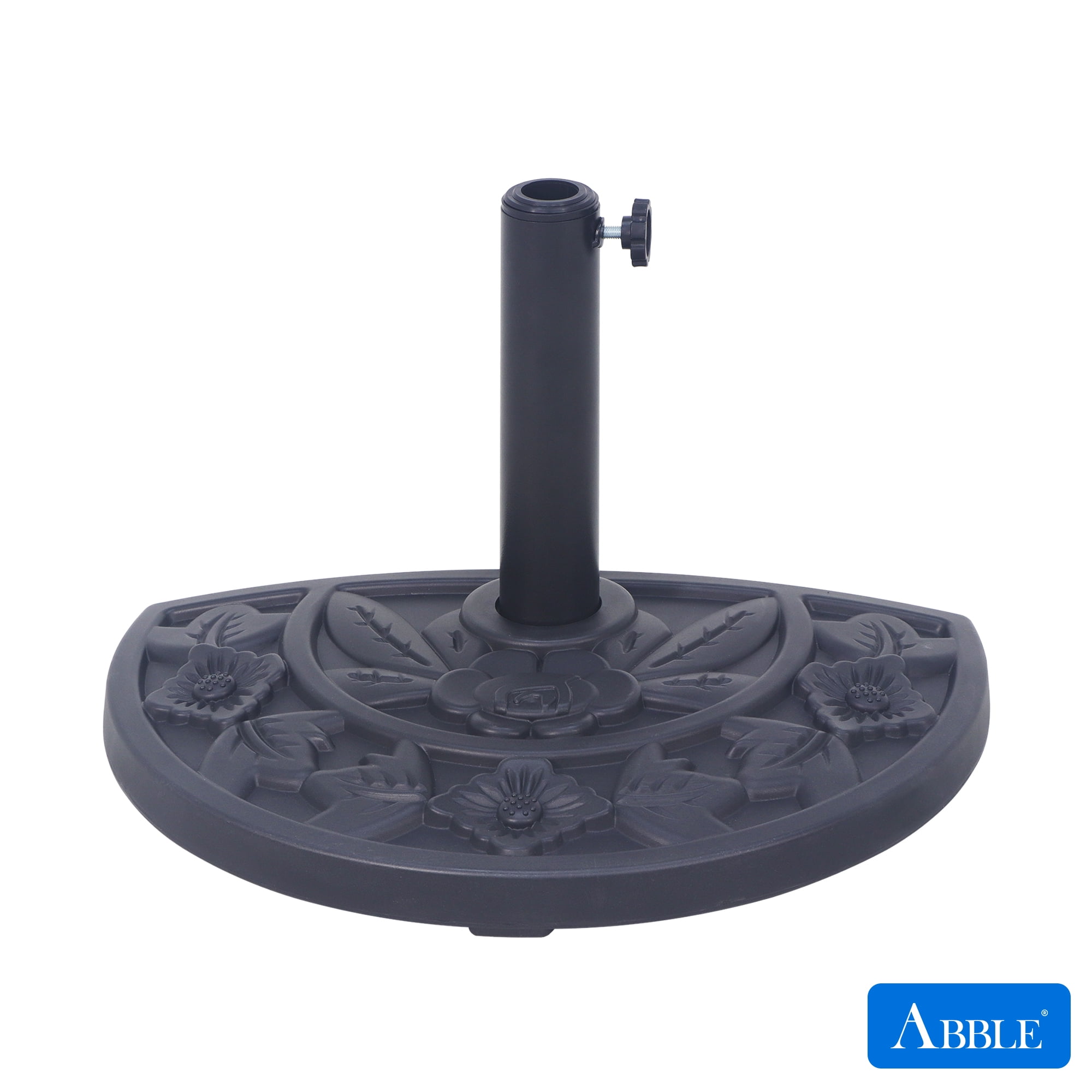 adams portobello resin patio umbrella base Coated Concrete Featuring a beautiful hand Iron Umbrella Base | Williams