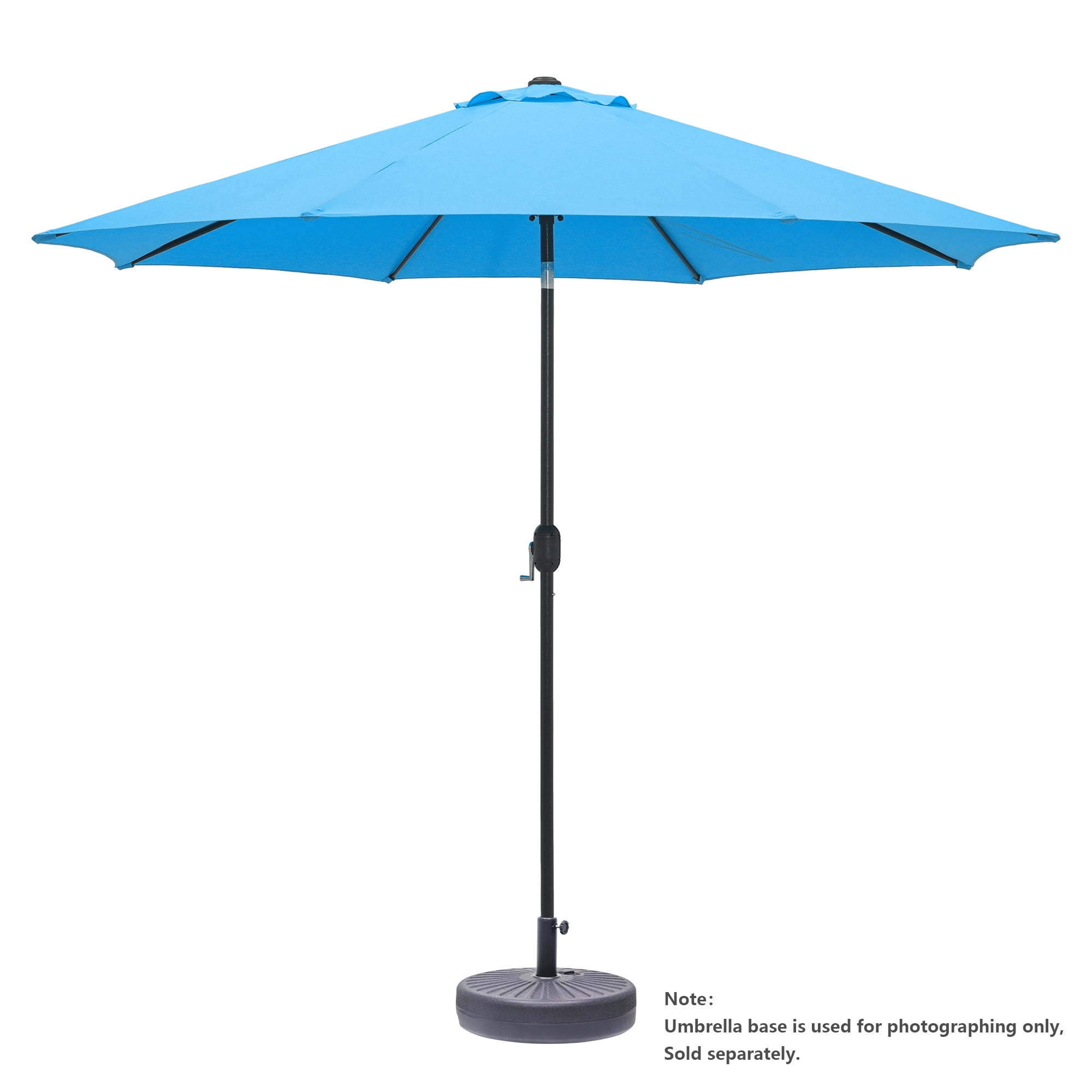 Abble Outdoor 10ft Patio Umbrella with Crank and Tilt - Aqua