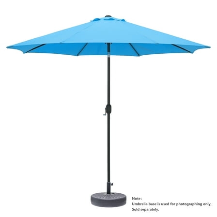 Abble Outdoor 10ft Patio Umbrella with Crank and Tilt - Aqua