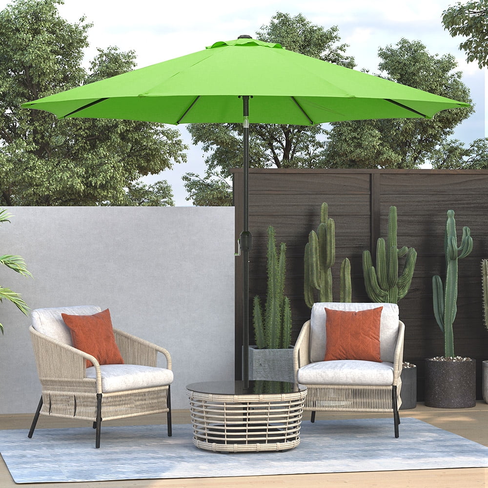 Abble Outdoor 10ft Patio Umbrella with Crank and Tilt - Lime Green