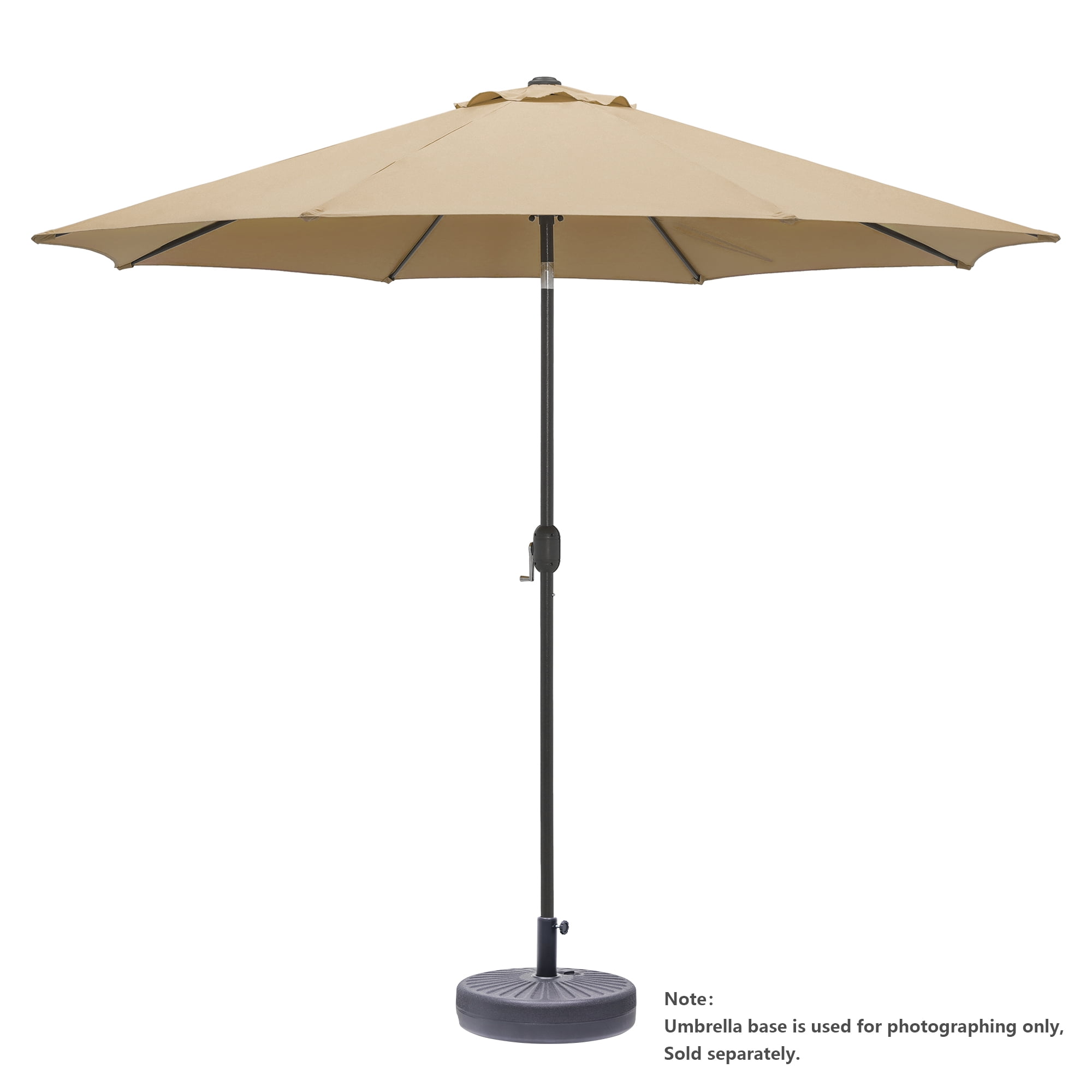 Abble Outdoor 10ft Patio Umbrella with Crank and Tilt - Tan