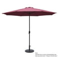 thumbnail image 1 of Kool 11FT Outdoor Patio Umbrella with Crank Handle, Market Umbrella with 8 Sturdy Umbrella Ribs, Waterproof for Garden Deck Backyard Pool, Burgundy, 1 of 7