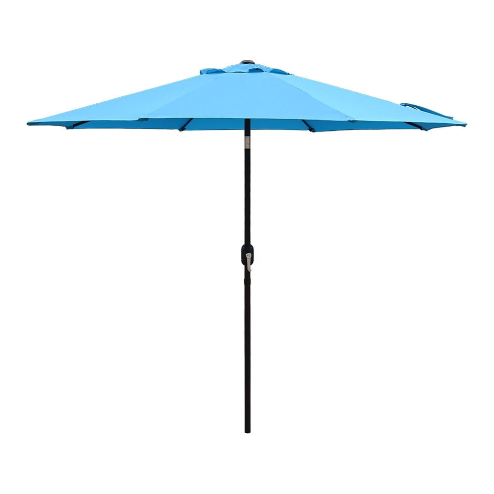Abble Outdoor 9ft Patio Umbrella with Crank Handle and Push Button Tilt - Aqua