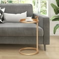 thumbnail image 1 of Abble Portable Metal Round C-Table & End Table 12"D x 23.5"H, 1 of 6