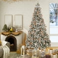 thumbnail image 1 of Abble Premium Pre-Lit LED Snow Flocked Artificial Christmas Tree, 1 of 8