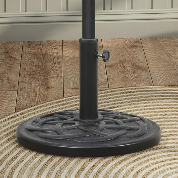 Abble Garden Patio Umbrella Base, Outdoor Market Umbrella Stand, Backyard Umbrella Weight in Black 27lbs