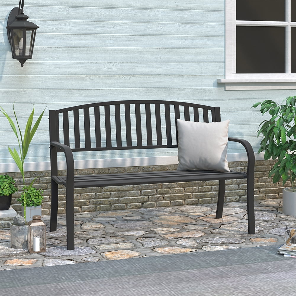 Abble Steel Garden Bench Walmart