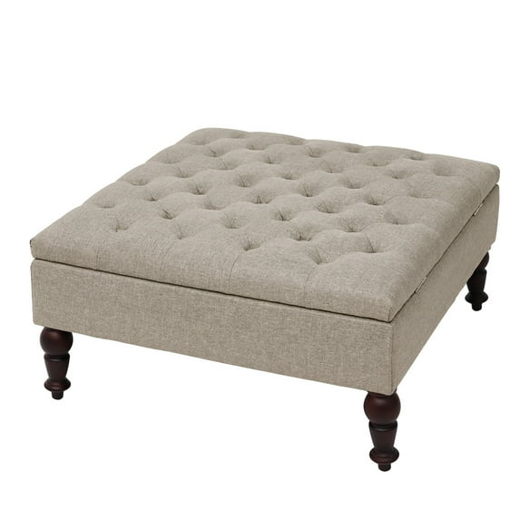 Abble Tufted Square Storage Ottoman